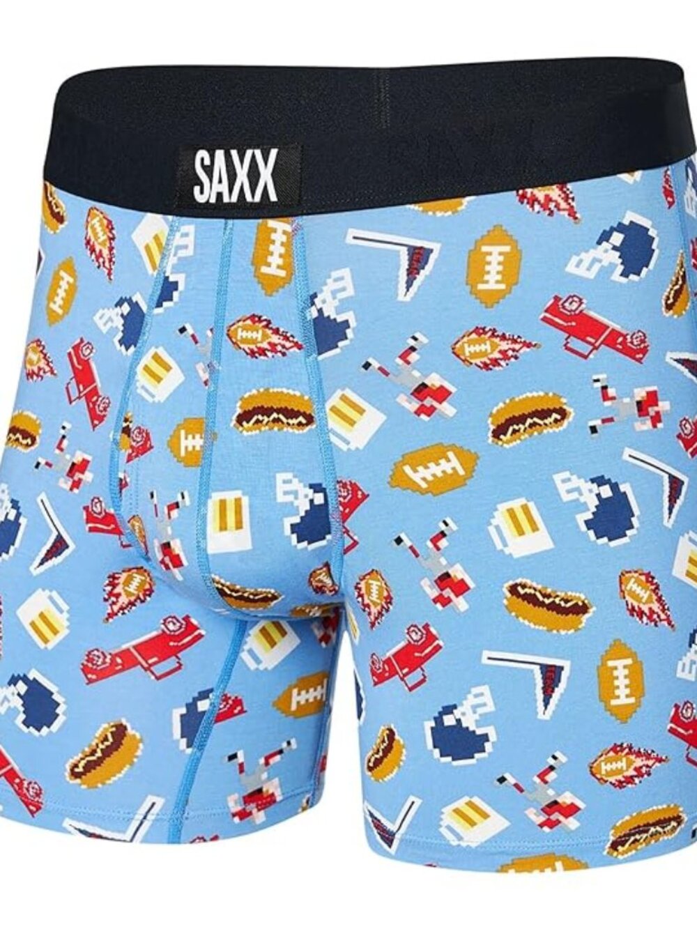 Saxx Men's Ultra Super Soft Boxer Brief Fly in Football Gamer
